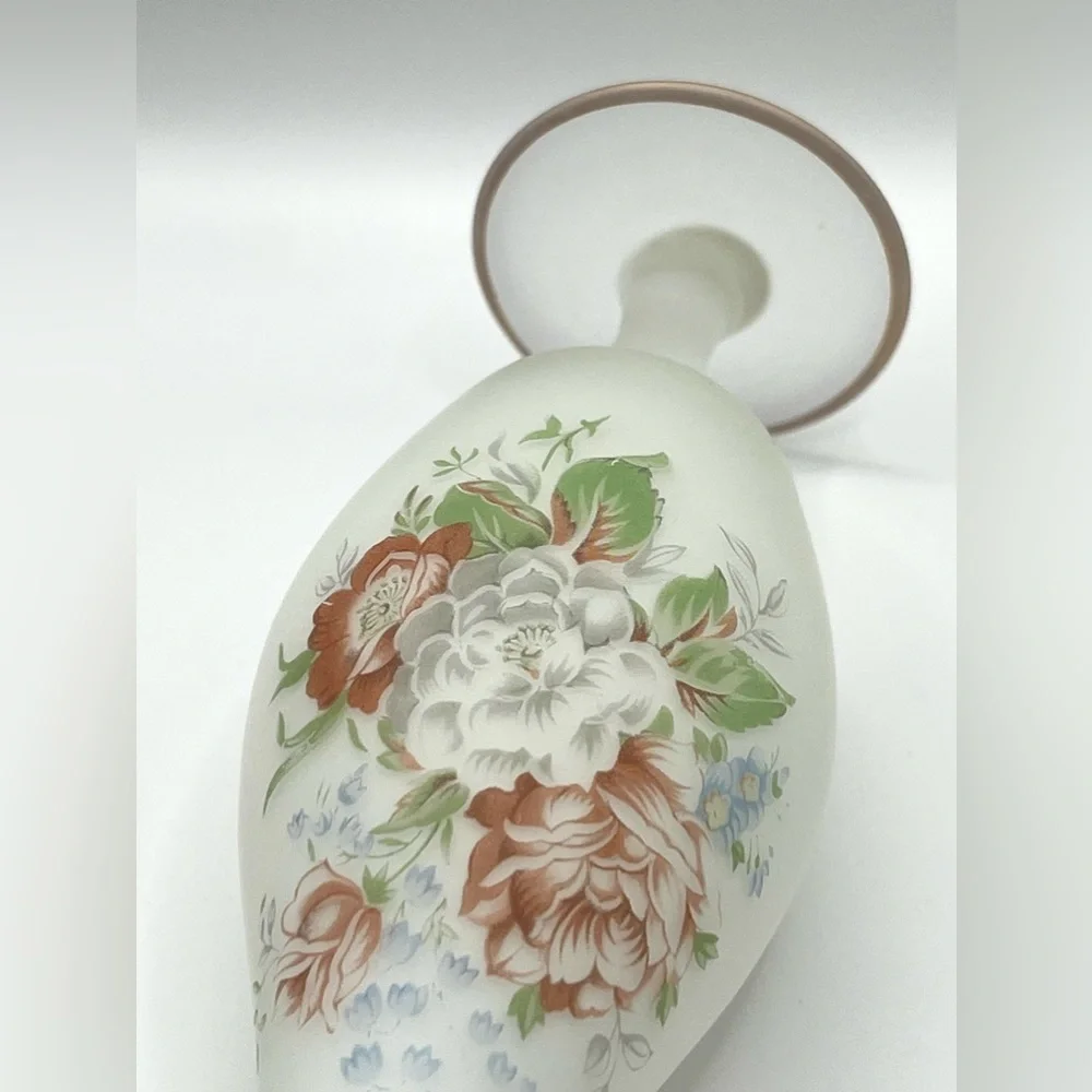 Vintage Westland Co San Leandro CA Satin Etched Vase Japan